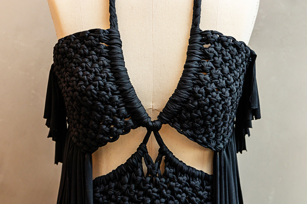 Vestido Macramê