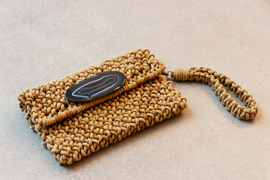 Clutch ágata mostarda