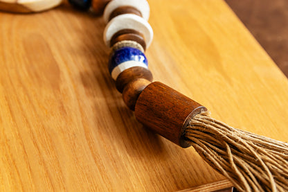 Enfeite de maçaneta de cerâmica esmaltada