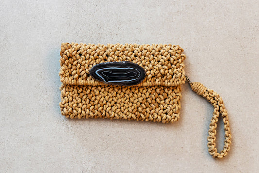 Clutch ágata mostarda