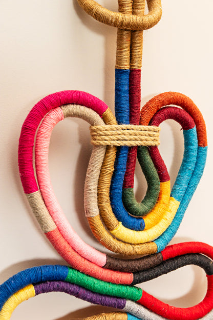 Adorno de parede em fiber emballage